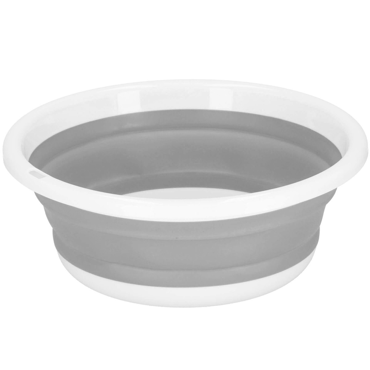 Okrúhla misa Springos, 9 l, biela, odtiene sivej
